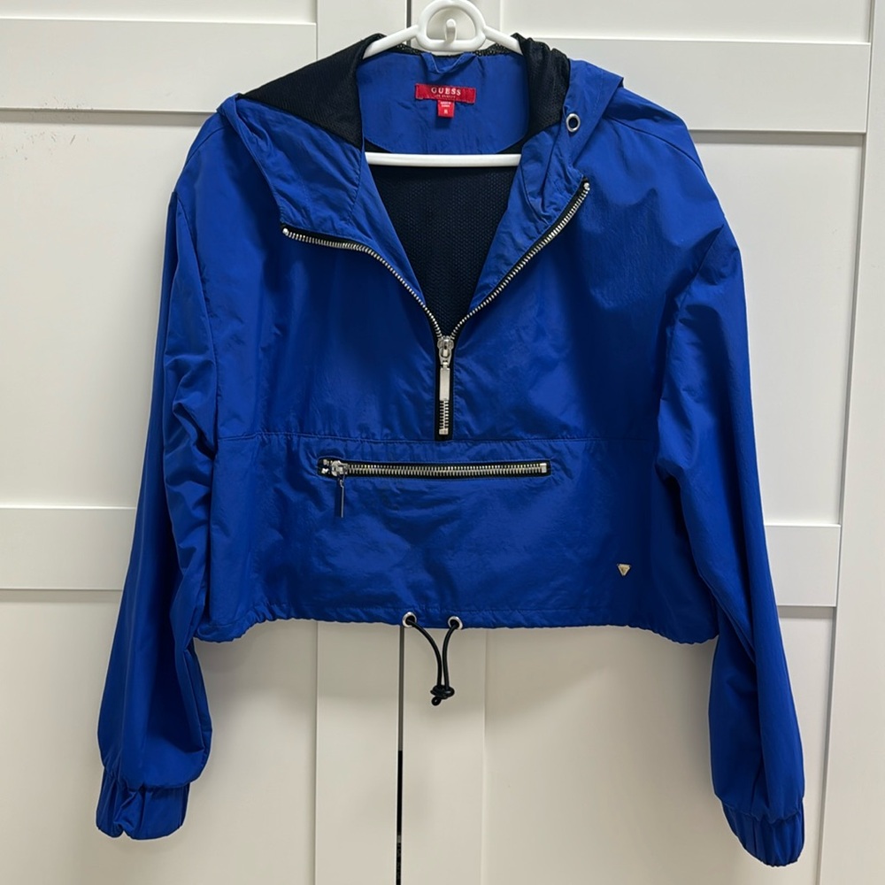 Blue Guess wind breaker